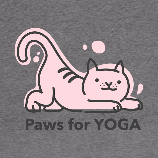 Paws for Yoga Cute Cat by Thread Treasure